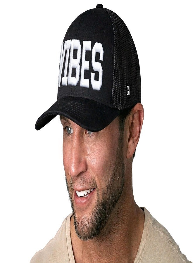 HAKA Vibes Black Trucker Hat - Chill Mesh Snapback Cap for Men, Women & Golf, Music Design Baseball Dad Hat - Image 3